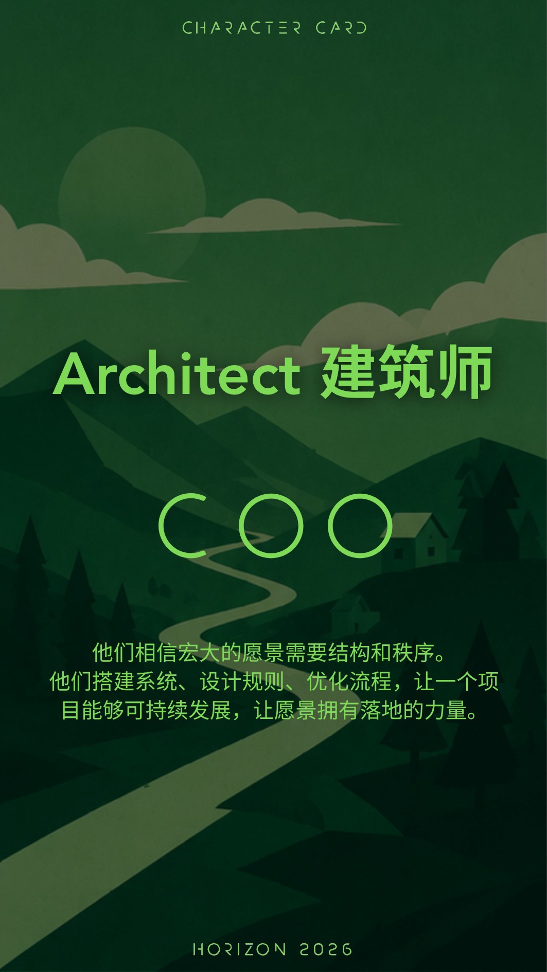 Architect House 结构师卡片